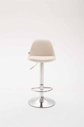 TPFLiving 2er Set Barhocker Kilian Gestell Metall in Chromoptik Stoff